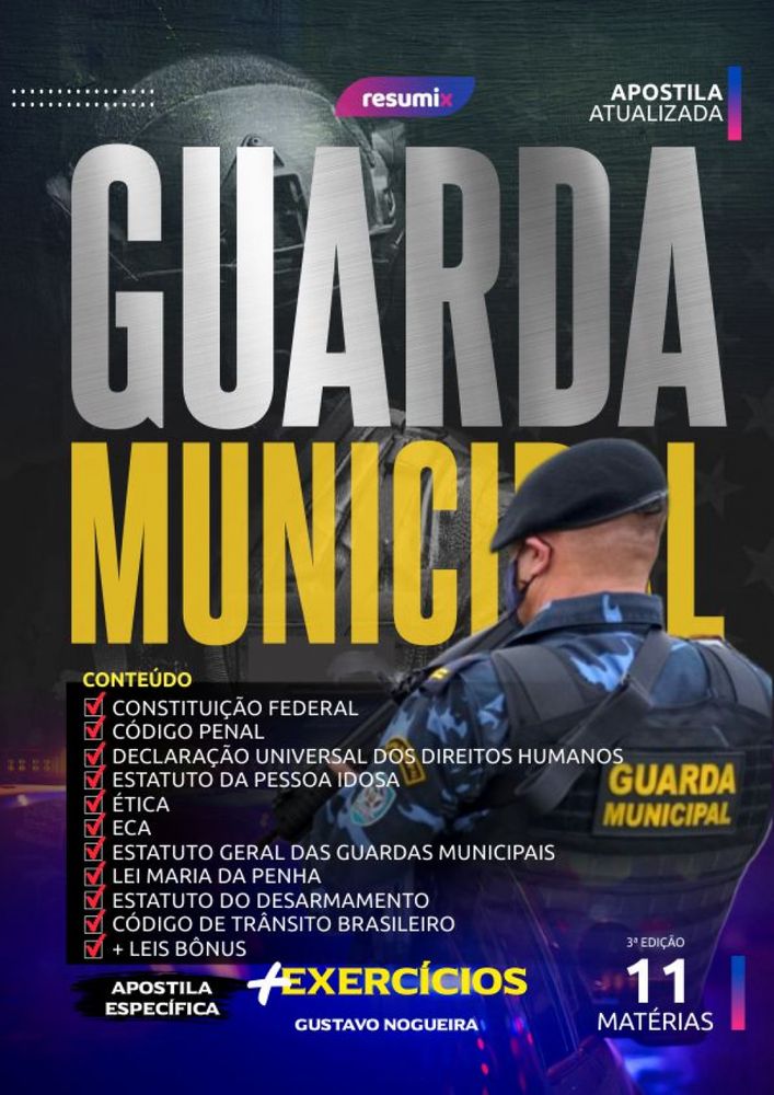 Capa da apostila — Apostila do concurso Prefeitura Municipal de Maricá — Guarda Municipal